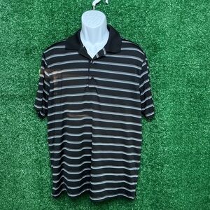 Greg Norman Collection Black and White Polo Shirt